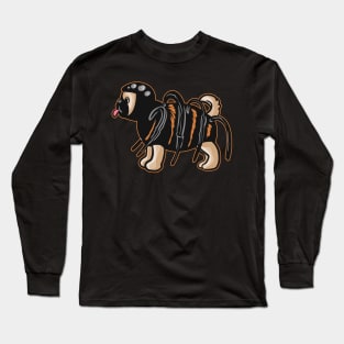 Dog Pug Puppy dresses as a giant Spider for Long Sleeve T-Shirt